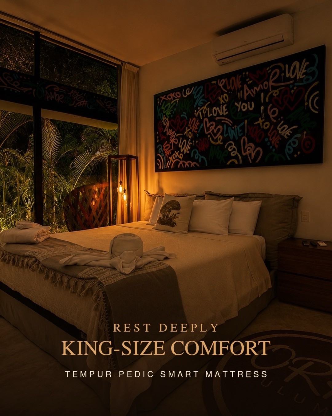 One-Bedroom Villa bedroom